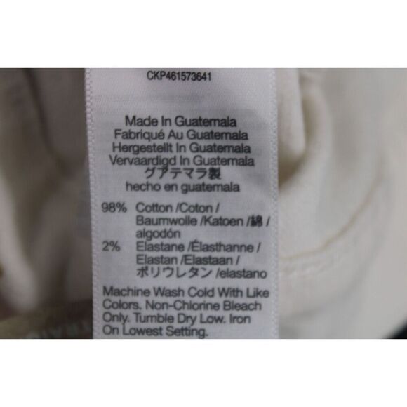 Madewell The Mid-Rise Perfect Vintage Straight Raw Hem Jean in Tile White 27T - Picture 9 of 9